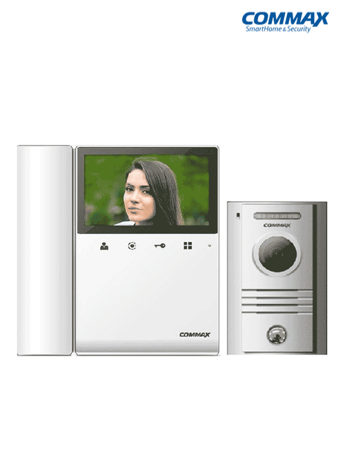 Kit de videoportero incluye monitor CDV43K2 de 4.3 pulgadas con auricular para respuesta con audio y video desde frente de calle DRC40K