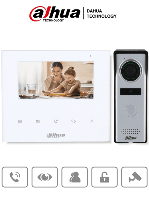 Kit de videoportero analógico con monitor de 4.3