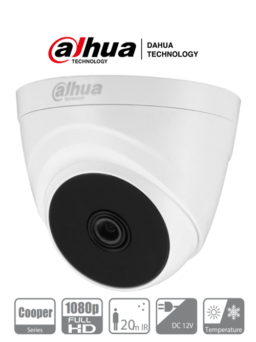 Cámara Domo 1080p/ Lente 2.8 mm / 103 Grados de Apertura/ Smart ir 20 Mts/ Uso Interior/ CVI/TVI/AHD/CBVS
