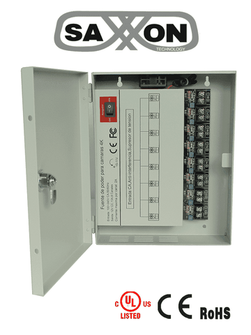 Fuente de Poder Profesional de 11 a 15 vcd para 8 cámaras
