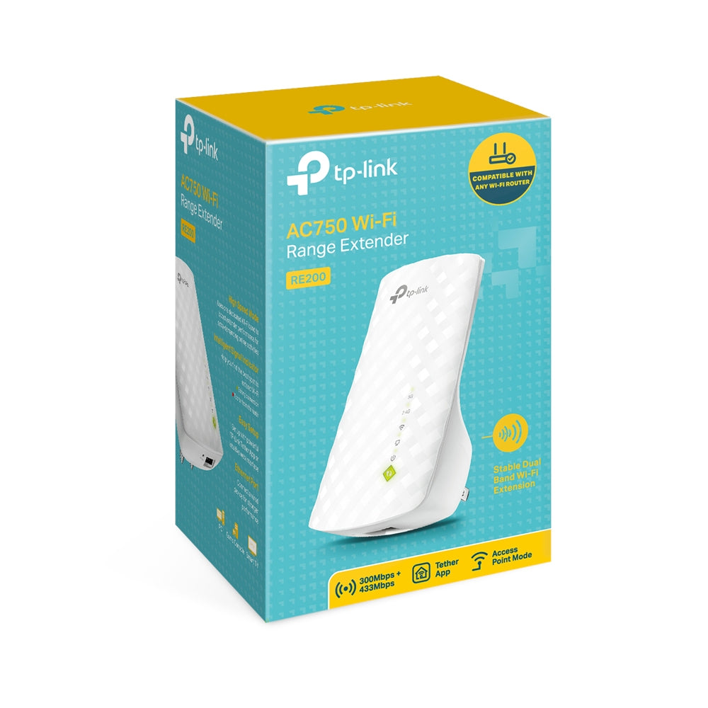 Repetidor de Señal Wifi Tp-Link RE200 Doble Banda